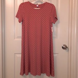 Old Navy Jersey Swing Dress (Red Berry Polka Dot)